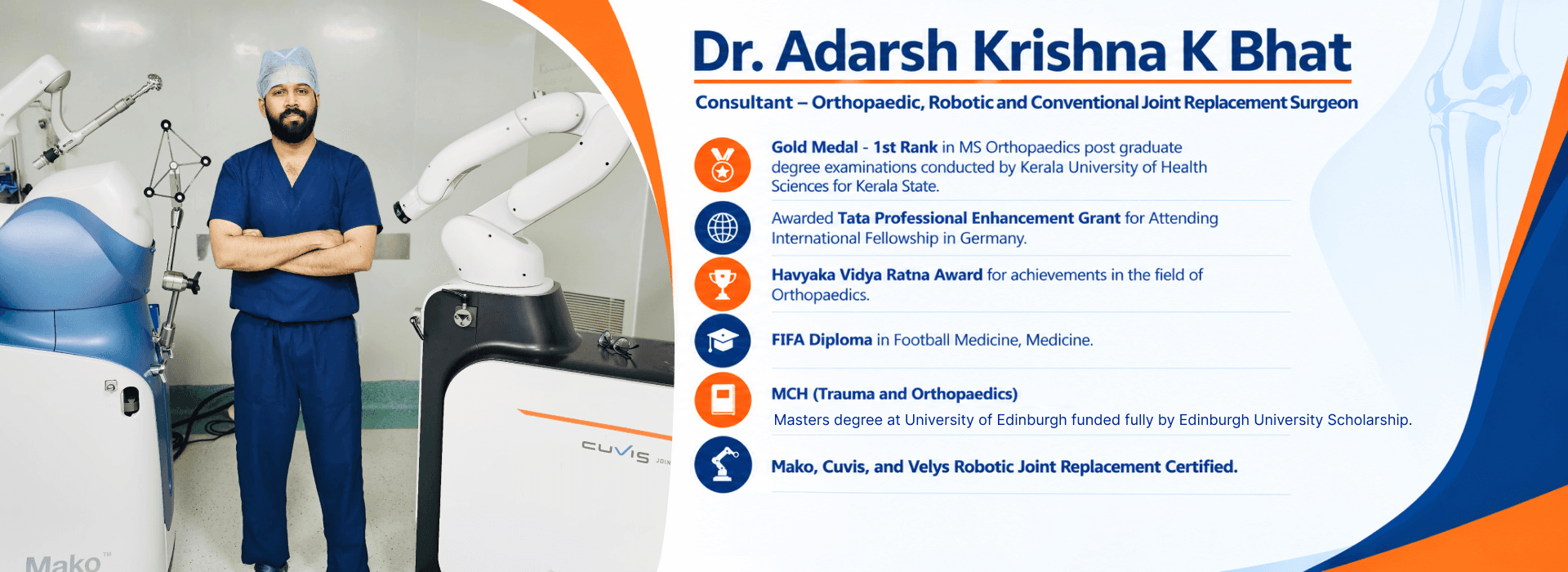 Dr Adarsh Krishna K Bhat - Orthopaedic Surgeon